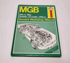 Haynes Owners Workshop Manual MGB 1962 To 1980 Roadster and GT Coupe HARDBACK
