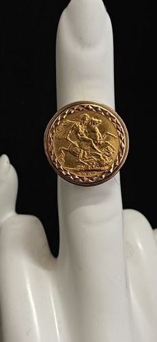 1907 full sovereign ring - ring,,