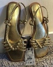 Zara Gold Sandals 