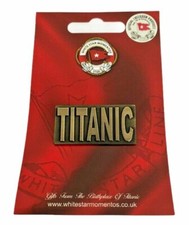 Titanic Bronze  Pin Badge