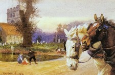 Horses at Bushey Church &