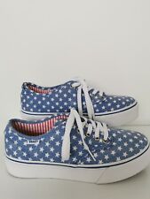 Vans Light Blue White Stars