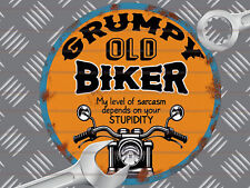 GRUMPY OLD BIKER Theme Retro