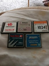 Compact Flash Cards,16mb,1024 Mb,8mb,256mbx2,nikon,sanding,jesops, Kingston.