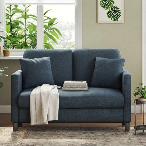 Elegant blue grey - blue, fabric