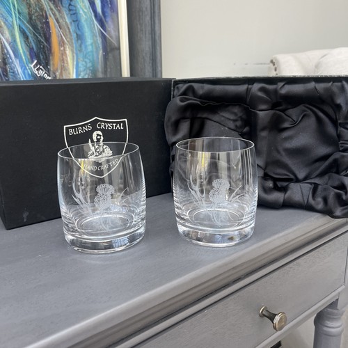 Burns crystal glass hand - glass,