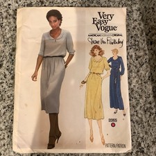  Vogue Sewing Pattern Diane