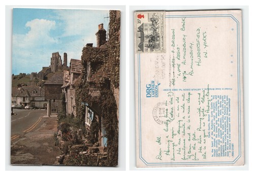 Postcard corfe castle dorset - corfe,