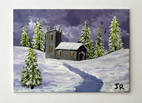 Aceo original miniature - aceo,