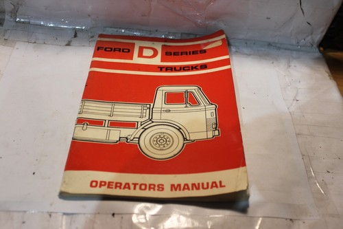 Ford series truck operators - d,