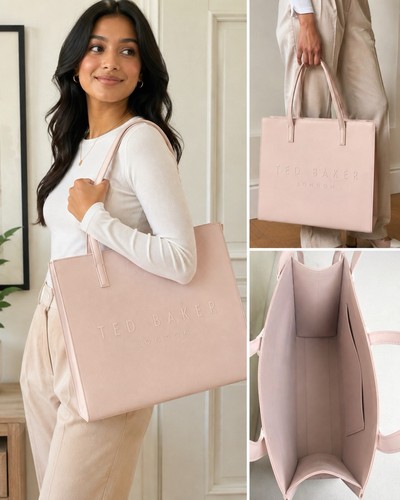 Ted baker icon pink logo - ted, tote