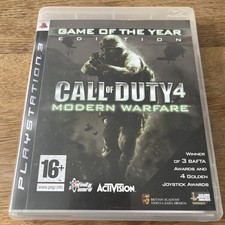 Call of Duty 4: Modern Warfare PS3 Game Of The Year Complete With Manual