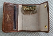 Vintage Real Gambetti Goat Leather  8 Key Holder Wallet Made In England.