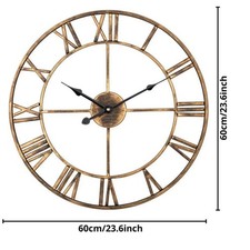 Large Wall Clocks Metal Roman