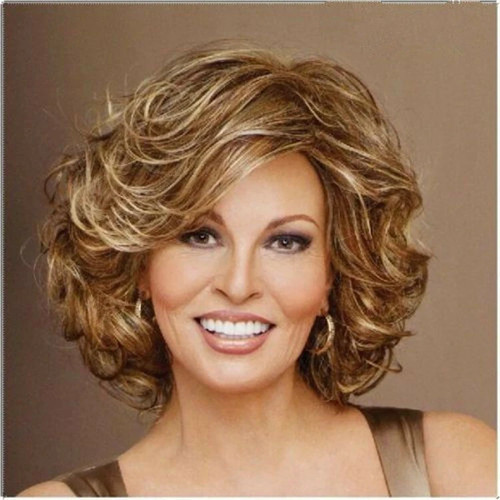 Women wig short brown - wig, ladies