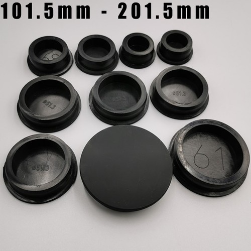 Round rubber black blanking - rubber,