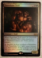 MTG Faunsbane Troll Wilds of Eldraine 0203 Foil Rare NM MTG