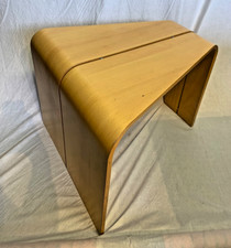 2 x Vintage 70s Scandinavian Triangular Bent Plywood Table