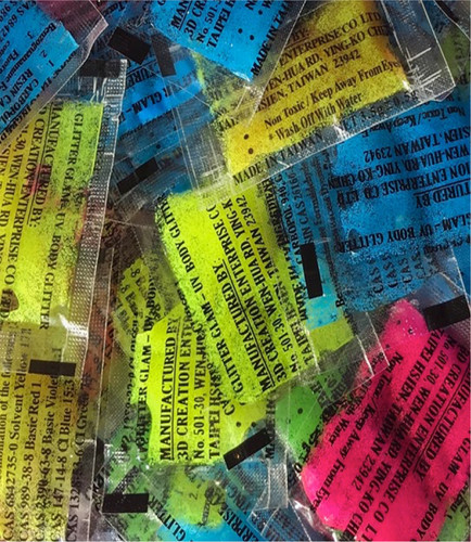 Sachets neon body - uv,