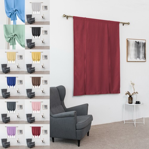 Blockout short window curtains - blockout,