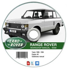 Range Rover (1986-1994) Workshop Manual Repair Manual