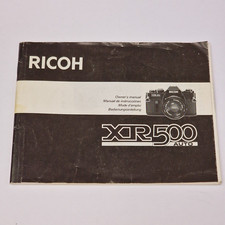 Ricoh XR 500 Auto Original Camera Instructions Manual 1970s En De Fr Es