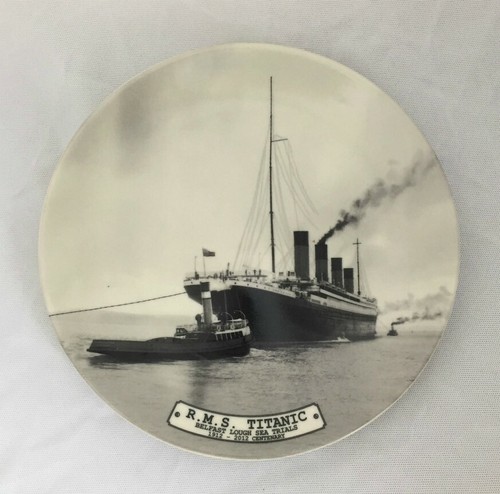 Rms titanic plate 20cm belfast - rms,