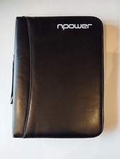 a4 zipper conference folder Black