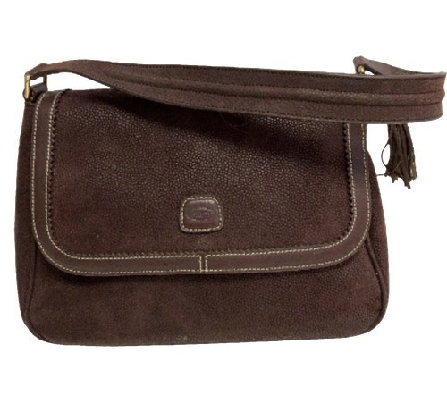 Brics brown suede flap - brics,