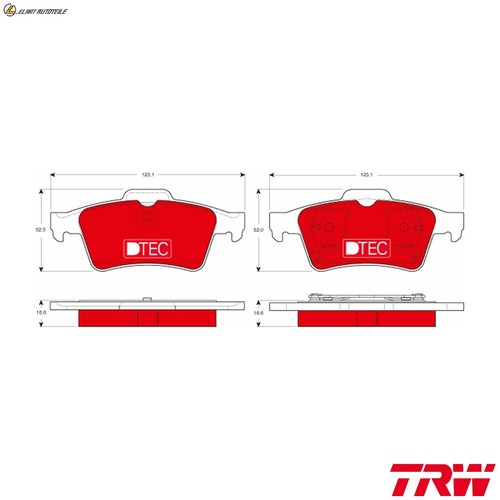 Brake pad set disc brake