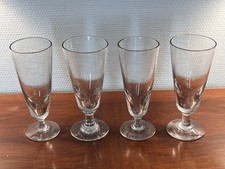 Beautiful Set Of 4 Glasses Antique Bistro 20 CM / Absinthe Glass / Antique Glass