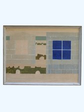 Range 2: Blue Window (1970) by David Holt DUNGENESS Hythe ORIGINAL OIL PAINTING