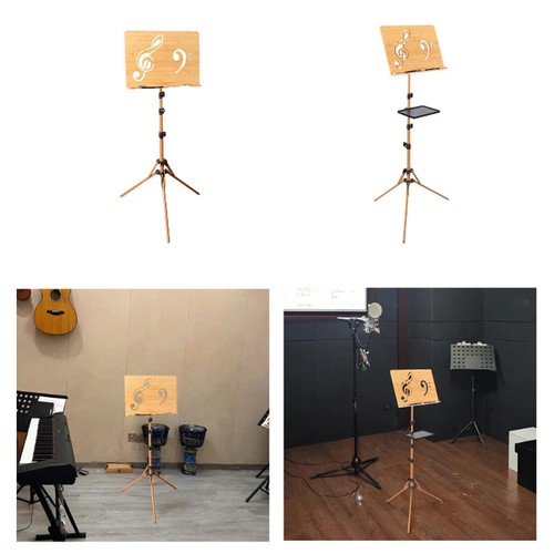 Folding wooden music stand - folding, for