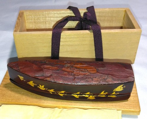 Japanese maki lacquer boat - japanese, maki-e