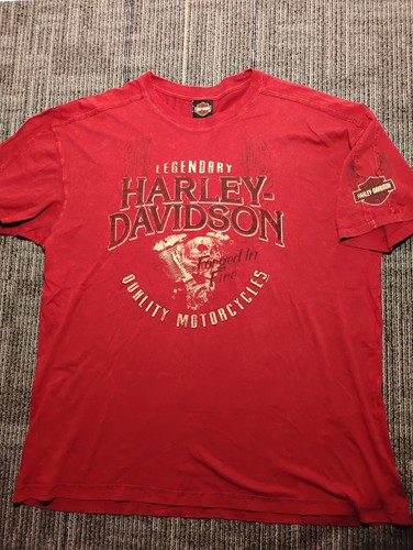 Harley davidson red black - harley,