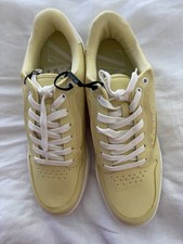 Zara Lemon Leather Trainer Women’s New 41