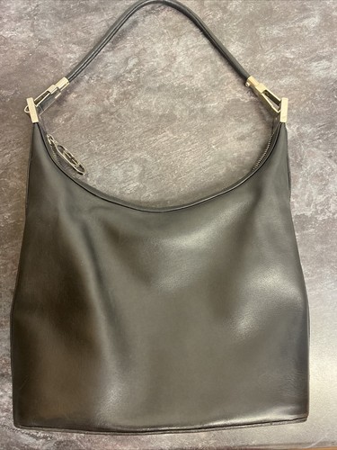 Authentic black gucci leather