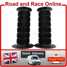 Handlebar Grips Suit Honda-Suzuki-Yamaha-Kawasaki Pair Black Classic Retro Style