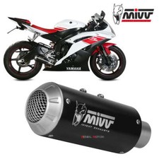 Mivv Exhaust Muffler MK3 Black Inox black kat for YAMAHA YZF 600 R6 2006 > 2016