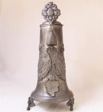 Antique Pewter Large Serving
