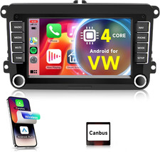 Camecho 7 Inch Android Car Stereo Carplay for VW Polo Golf 5 Caddy Skoda A3666