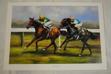 DANCING BRAVE LIMITED EDITION MAX BRANDRETT PRINT NEW FLAT RACEHORSE 
