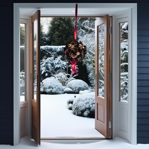 Large christmas kissing ball - large,