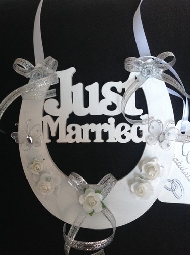 Wedding horseshoe keepsake - horseshoe,