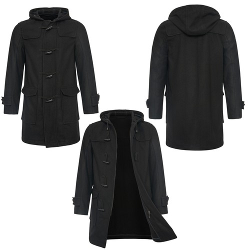 Mens wool duffle jacket - wool,