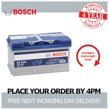 Bosch S4E10 Car Battery 12V EFB Start Stop 4 Yr Warranty Type 110