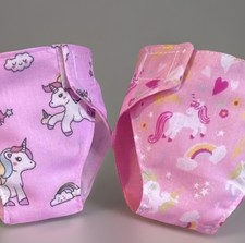 2 Dolls Nappies fits LITTLE