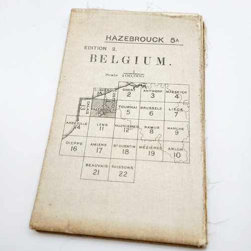 Ww1 1916 ypres map - map,