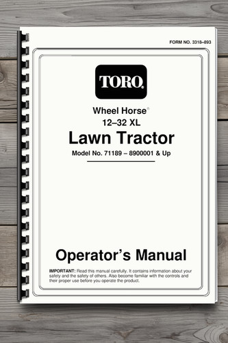 Toro wheel horse - toro, xl