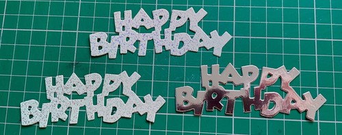 Happy birthday die cut - happy, for